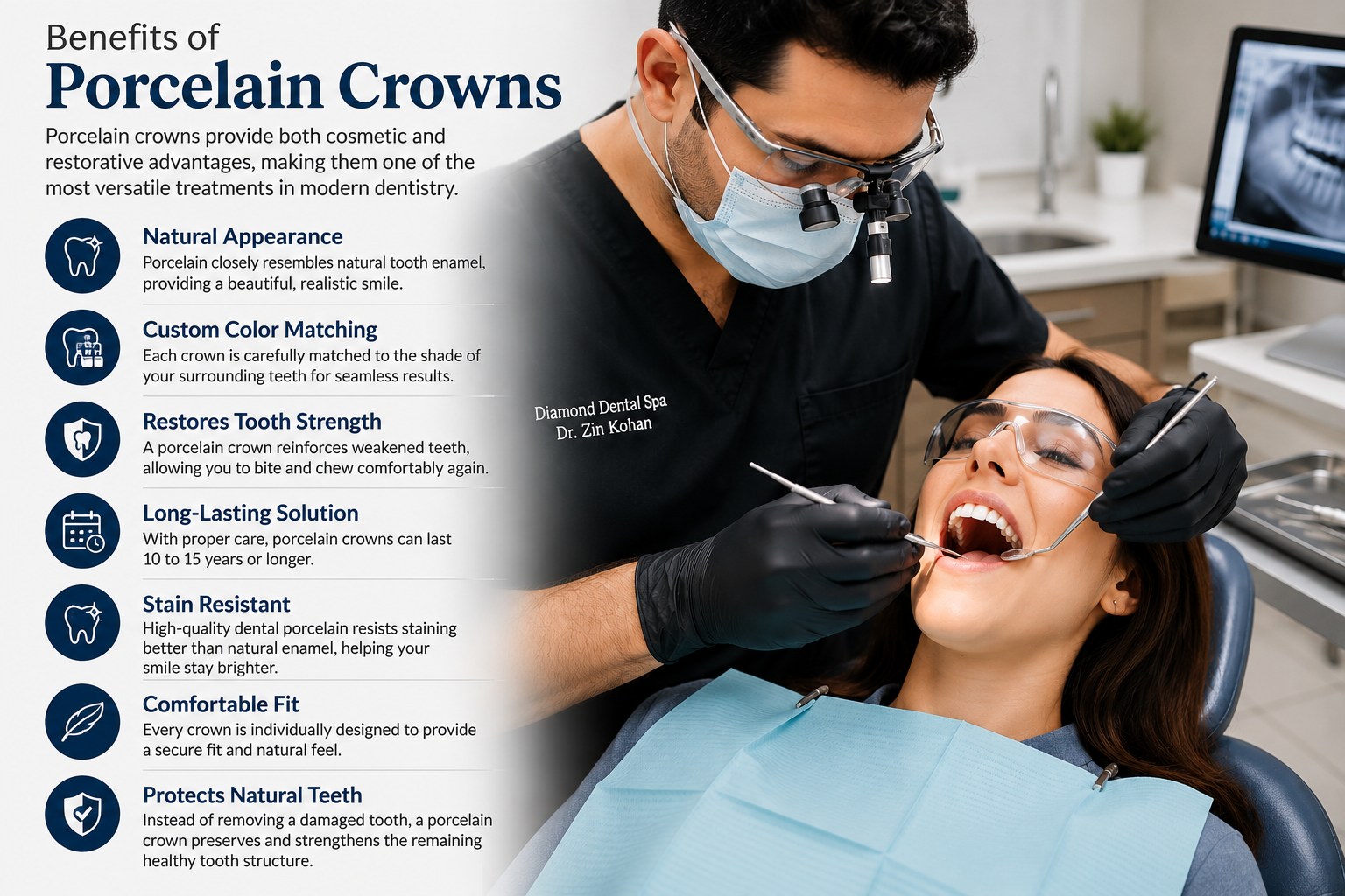 porcelain crowns in woodland hills